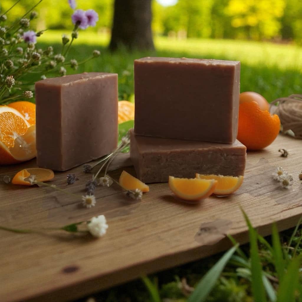 Orange Vanilla Creamsicle Handmade Soap with Olive Oil and Shea Butter image 0